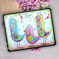 Woodware Clear Singles Bubble Birds Lina 4 in x 6 in Stamp Set