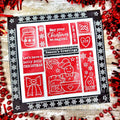 Woodware Clear Singles Christmas Borders 4 in x 6 in Stamp Set