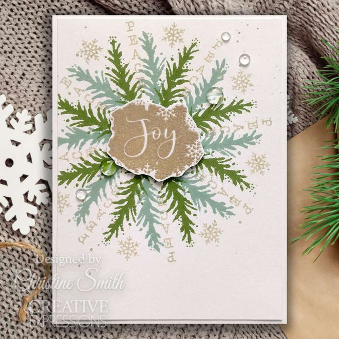 Woodware Clear Singles Glass Tree 4 in x 6 in Stamp Set