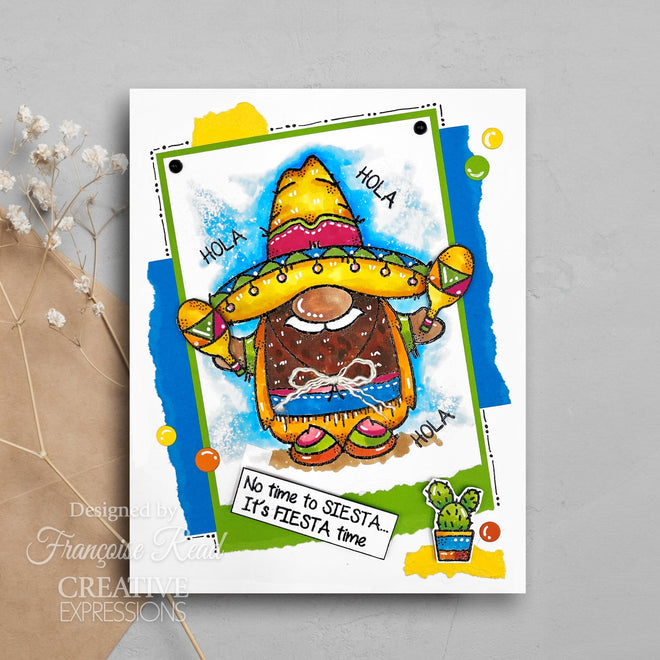 Woodware Clear Singles Fiesta Time 4 in x 6 in Stamp Set