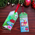Woodware Clear Singles Christmas Patches 4 in x 6 in Stamp Set