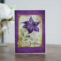 Woodware Clear Singles Lily Sketch 4 in x 6 in Stamp
