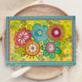Woodware Clear Singles Petal Doodles Happy Thoughts 4 in x 6 in Stamp Set