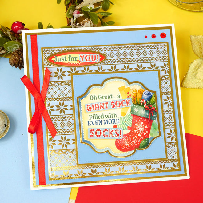 Christmas Crackers Luxury Card Toppers Kit