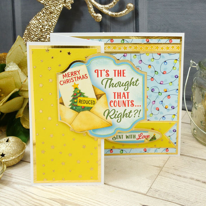 Christmas Crackers Topper Sheet - Sent with Love