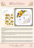 Ann Paper Embroidery Pattern - Yellow Rose