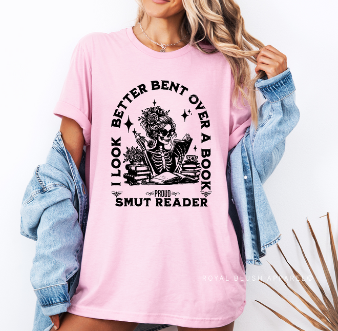 Bent Over A Book Graphic T-Shirt