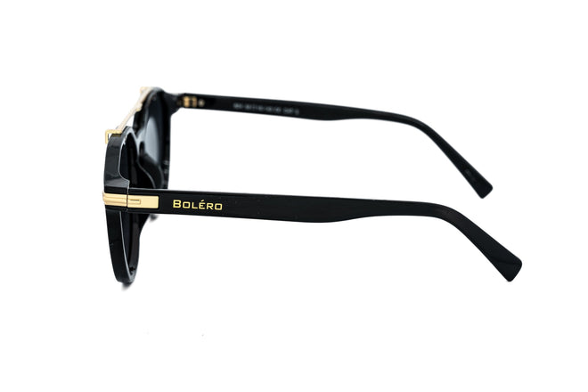 Boléro Draxler — Round Brow Bar Polarized Sunglasses