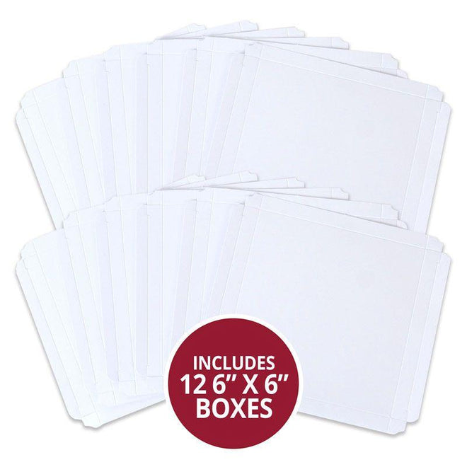 Handmade Card Boxes 6" x 6" - 12 x Boxes