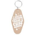 Caffeine Chaos Cuss Words Motel Keychain