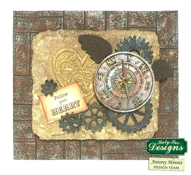 Distressed Cogs Silicone Mould