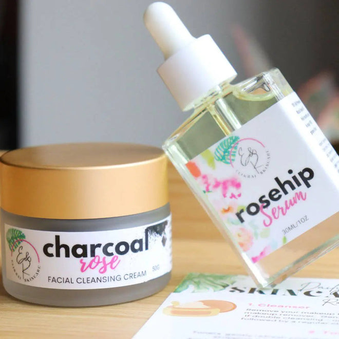 Charcoal Rose Cleansing Cream, Gentle Purifying Cleanser