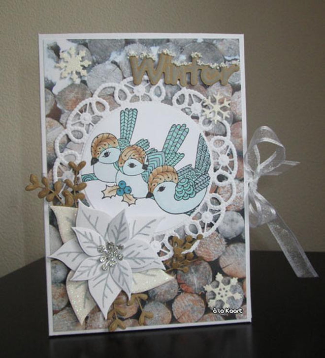 Marianne Design: Collectables Die & Stamp Set - Eline's Poinsettia