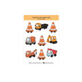 Construction Mini Sticker Sheet