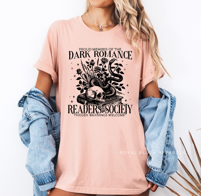 Dark Romance Readers Society Graphic T-Shirt