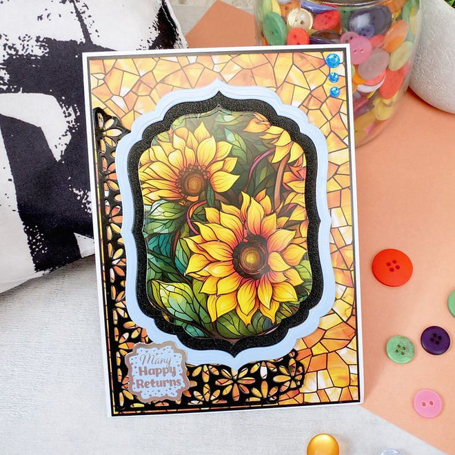 Duo Design Paper Pads - Stained Glass & Cracked Glass