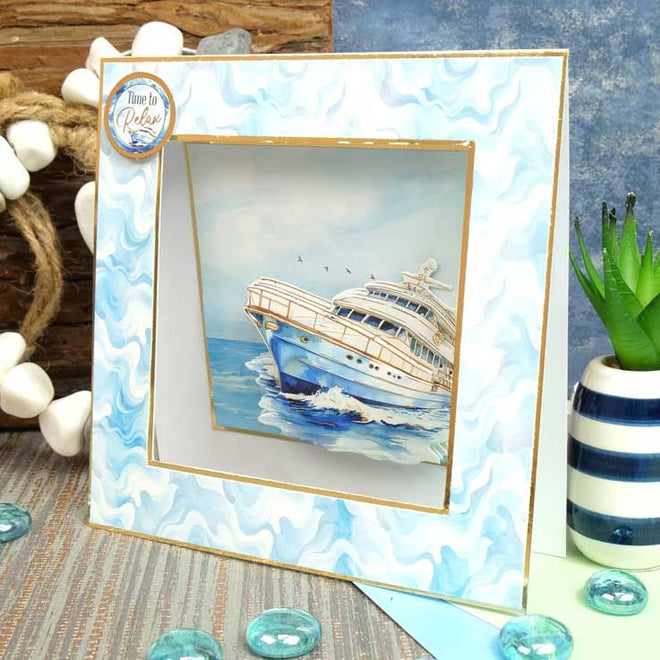 Ocean Waves Decoupage Topper Sheet