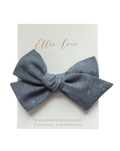 X's Oversize Bow | Blue Denim