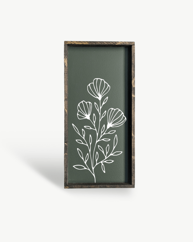 Flower Bouquet Wood Sign