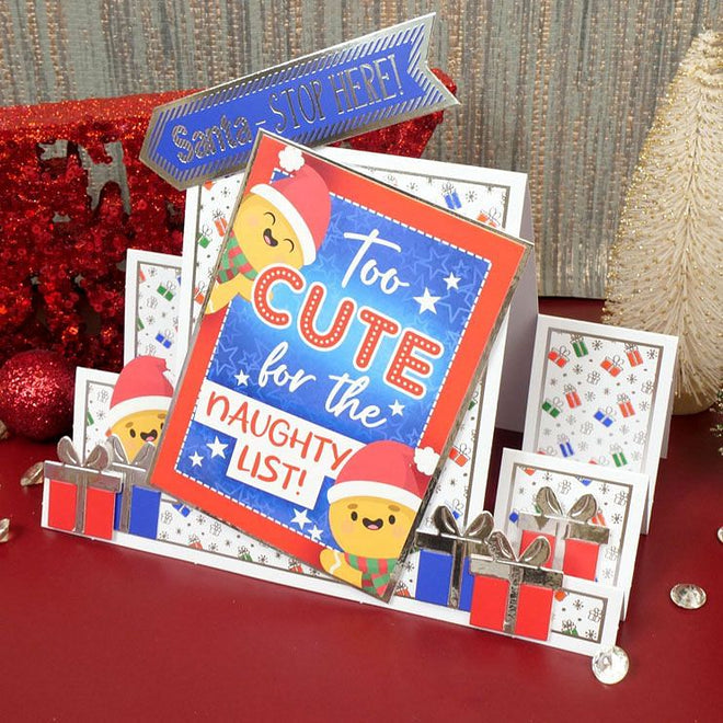 Festive Foiled Pattern Stepper Cards - Ink Me! Selection