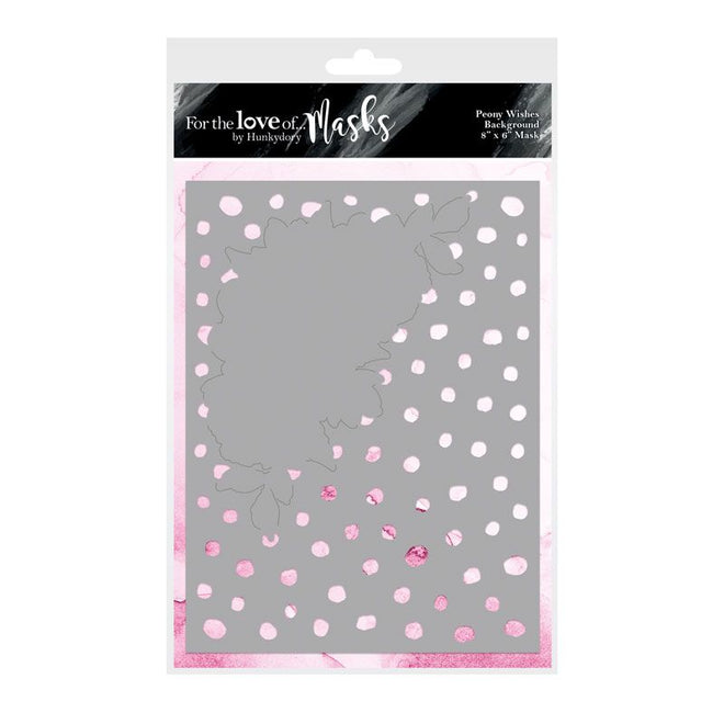 For The Love Of Masks - Peony Wishes Background Mask