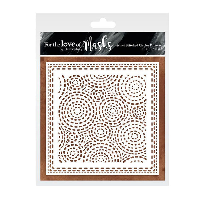 For the Love of Masks - 2-in-1 Stitched Circles Pattern
