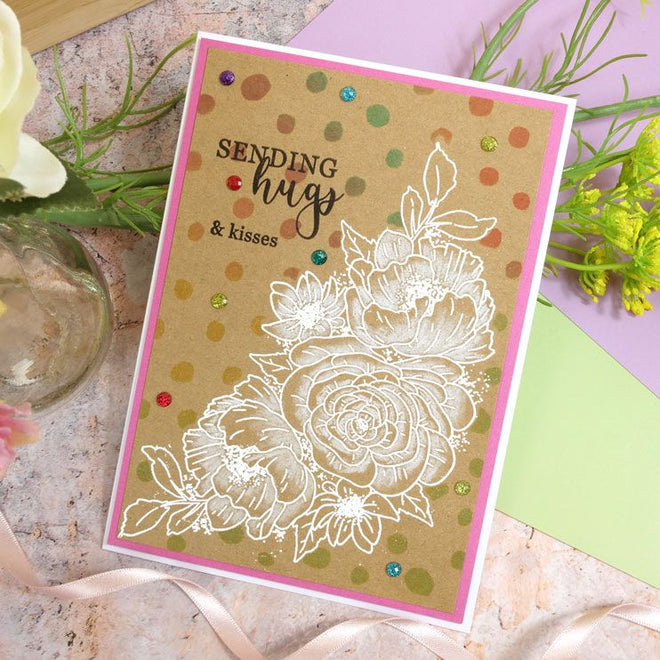 For The Love Of Masks - Peony Wishes Background Mask