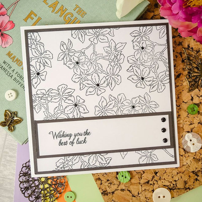 For The Love Of Stamps - Botanical Beauties - Jasmine A6 Stamp Set