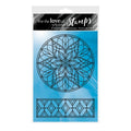 For The Love Of Stamps - A Stained Glass Christmas - Frosty Snowflake