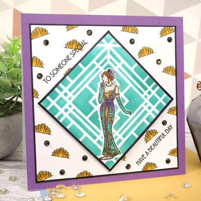 For The Love Of Masks - Glamorous Art Deco Background