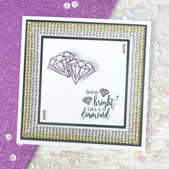 Diamond Sparkles Gemstone Rolls - Gold & Silver