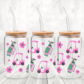 Girly Golf Iced Coffee Glass