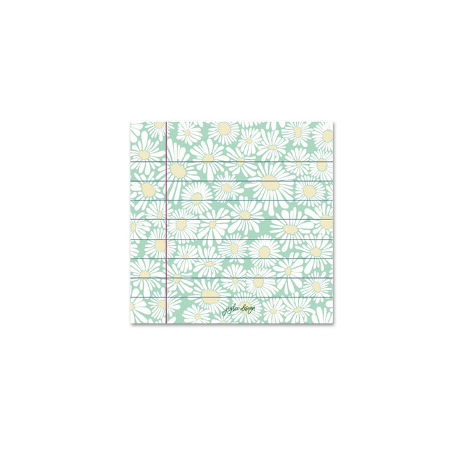 Green Daisies Sticky Notes