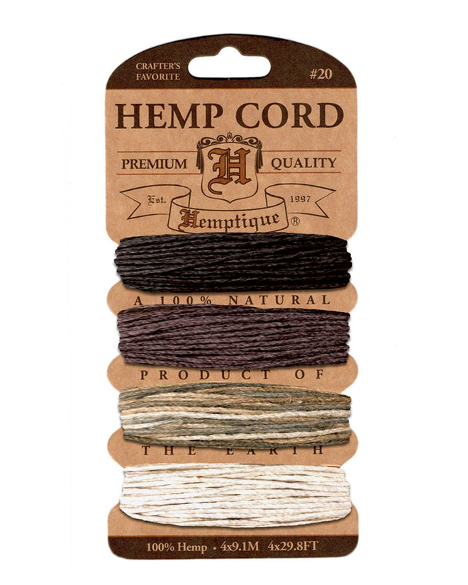 Hemptique #20 Hemp Cord Card Set