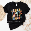 Less People More Dogs Graphic T-Shirt