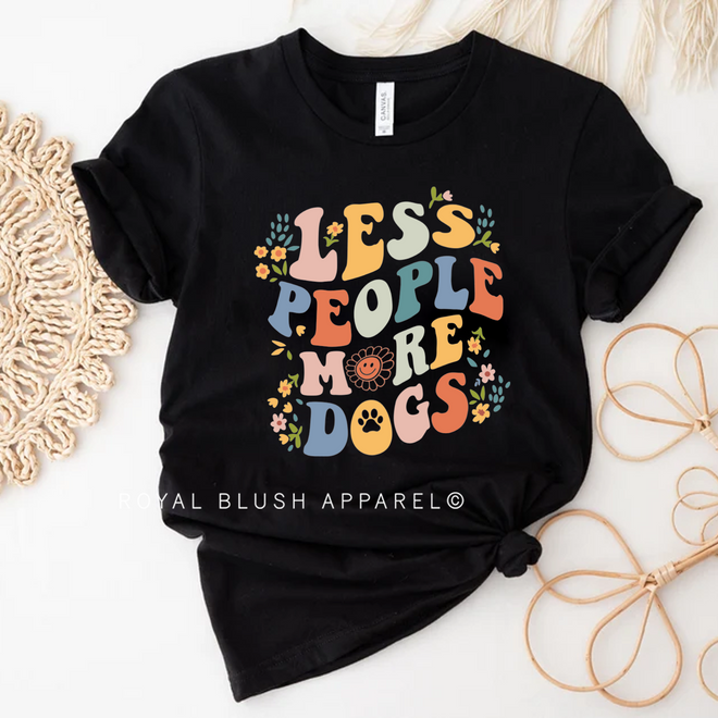 Less People More Dogs Graphic T-Shirt
