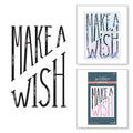 Diagonal Make a Wish Press Plate from the BetterPress Collection