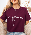 White Mama Bow Graphic T-Shirt