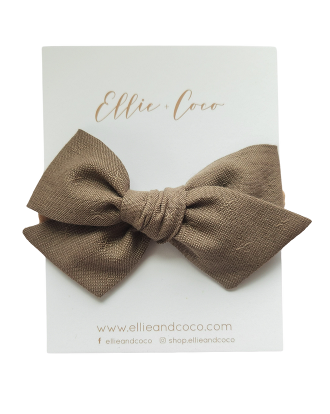 X's Oversize Bow | Mocha