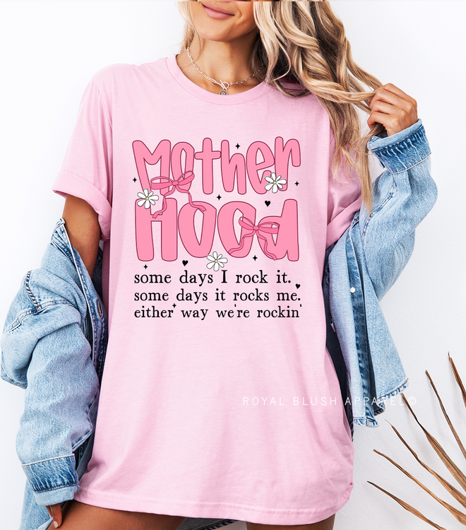 Pink Motherhood Graphic T-Shirt