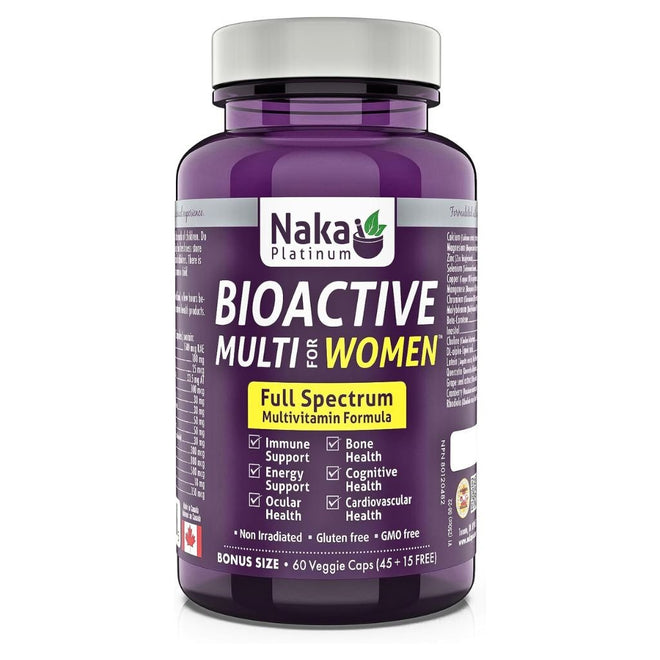 Naka Platinum BIOACTIVE MULTI FOR WOMEN, 60 VCaps