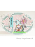 Nellie Snellen • Nellie's Cuties Clear Stamp Easter Gnome with Flowers