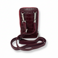 Petit Sac à bandoulière Rouge Bordeaux Croco | Marie-Josée