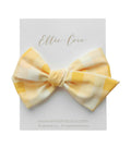 Summer Plaid Oversize Bow
