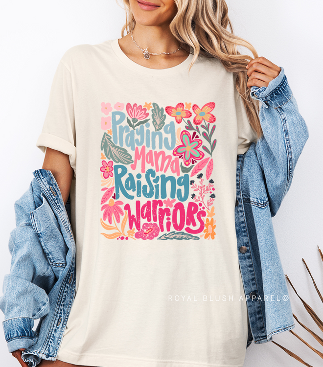 Praying Mama Raising Warriors Graphic T-Shirt
