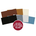 Adorable Scorable Pre-Scored Card Blanks - 6" x 6" Neutrals Selection
