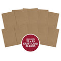 Kraft Pre-Scored Card Blanks - A5