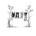 Lavinia Stamp - Fairy Washing Line