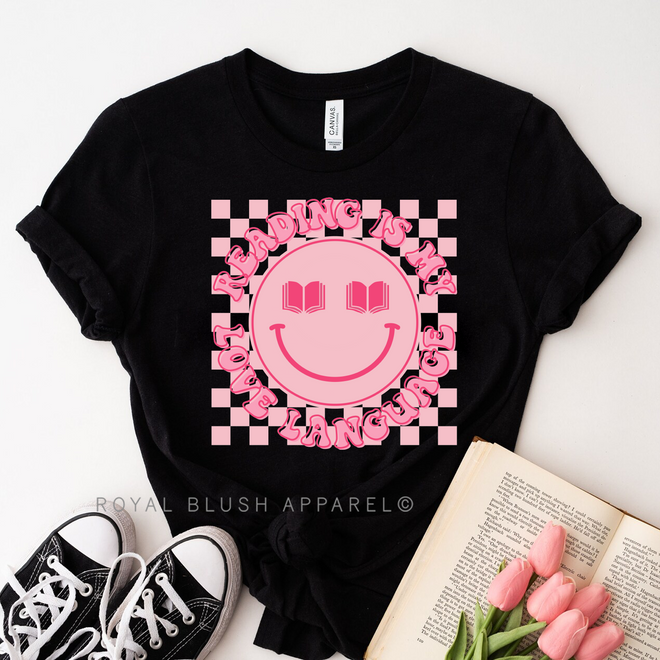 Reading Is My Love Language Graphic T-Shirt