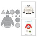Stitched Christmas Sweater Etched Dies from the Christmas Collection